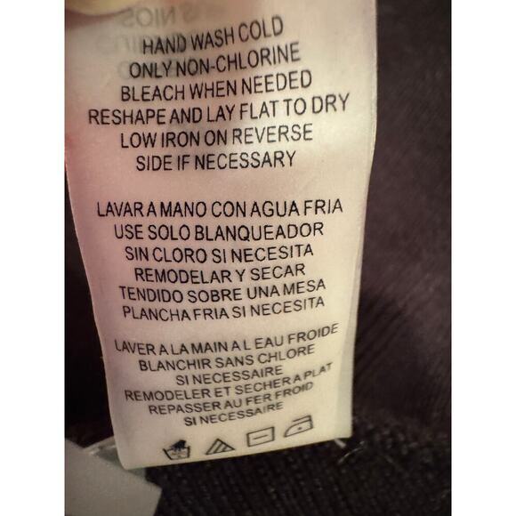 Calving Klein Red and Black Cow Neck Sweater - Size Large - Picture 8 of 8